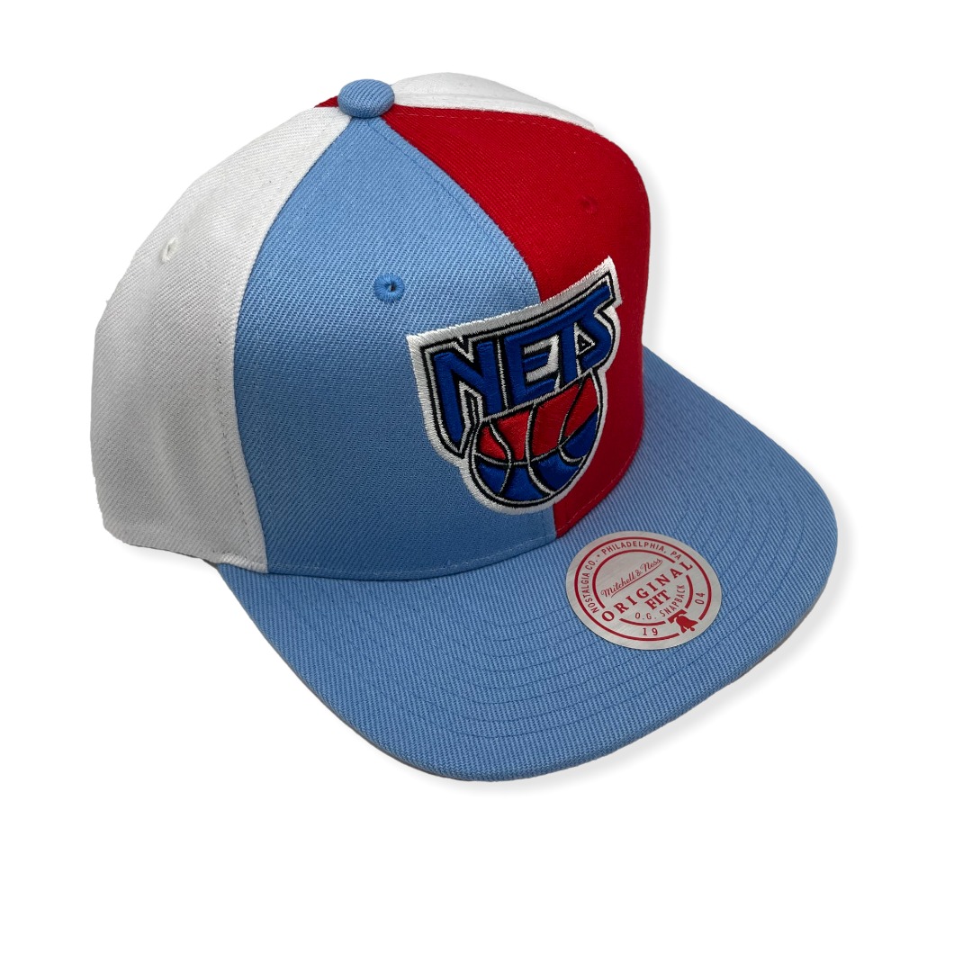 Mitchell & Ness Brooklyn Nets Pinwheel Adjustable Snapback Hat Cap