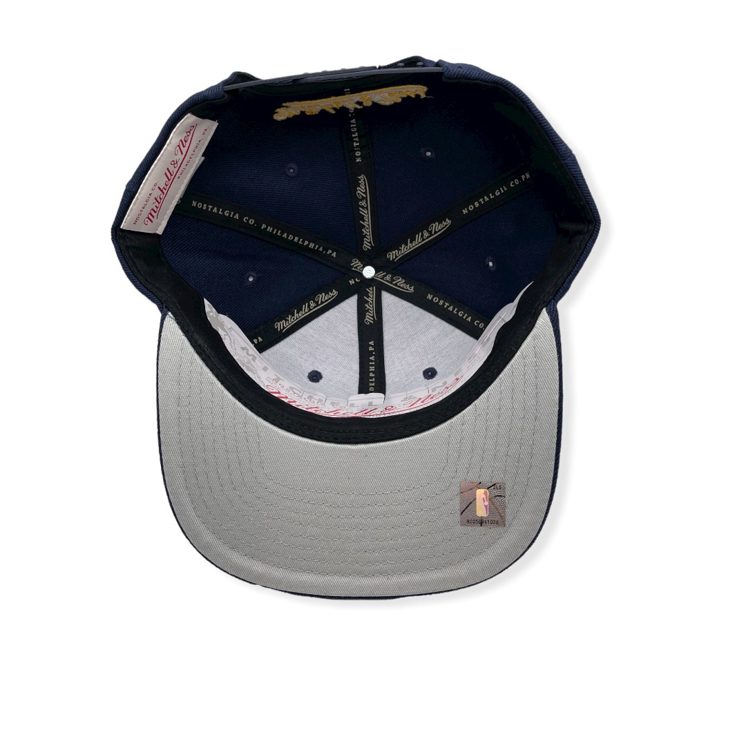 Mitchell & Ness Denver Nuggets Core Basic Navy Adjustable Snapback Hat Cap