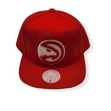 Mitchell & Ness Atlanta Hawks Core Basic Red Adjustable Snapback Hat Cap