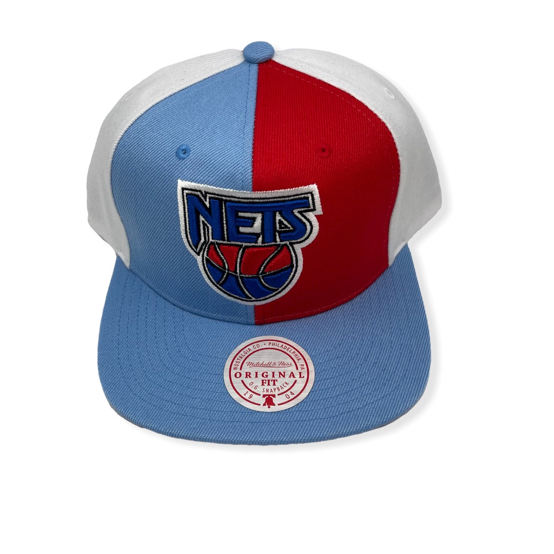 Mitchell & Ness Brooklyn Nets Pinwheel Adjustable Snapback Hat Cap