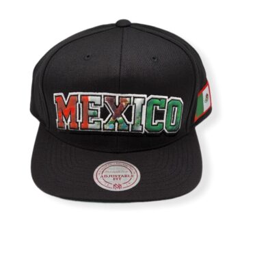 Mitchell & Ness Mexico Sublimated 3D Embroidered Adjustable Snapback Hat Cap
