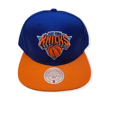 Mitchell & Ness New York Knicks Team 2 Tone 2.0 Royal/Orange Adjustable Snapback Hat Cap