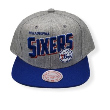 Mitchell & Ness Philadelphia 76ers Tip Off Wave Adjustable Snapback Hat Cap