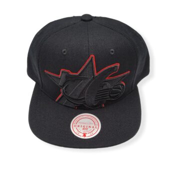 Mitchell & Ness Philadelphia 76ers Cropped XL Hardwood Classics Adjustable Snapback Hat Cap