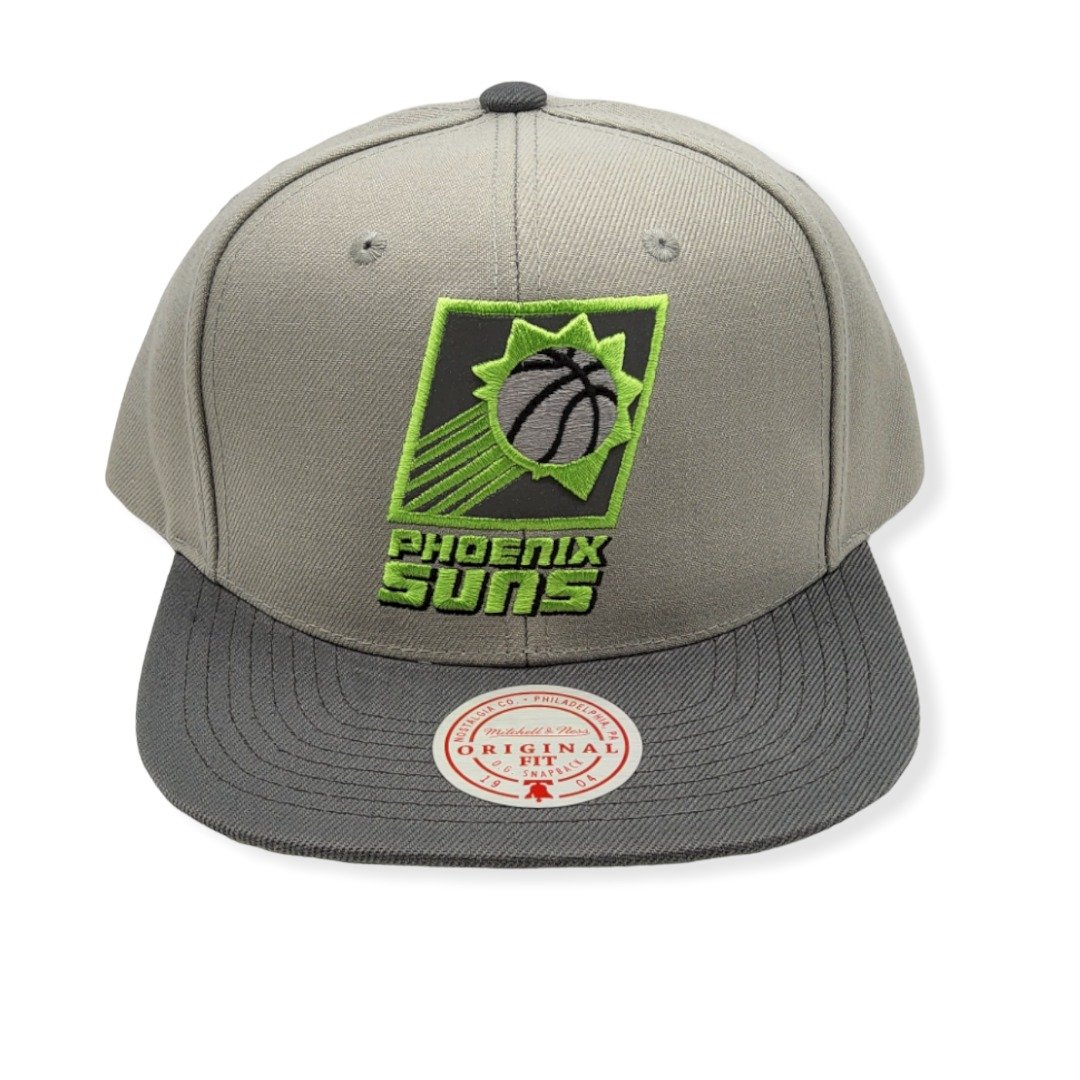 Mitchell & Ness Phoenix Suns Green Bean Hardwood Classics Grey Adjustable Snapback Hat Cap