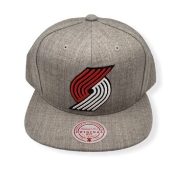 Mitchell & Ness Portland Trail Blazers Team Heather Adjustable Snapback Hat Cap