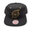 Mitchell & Ness Portland Trail Blazers Fool's Gold Black Adjustable Snapback Hat Cap