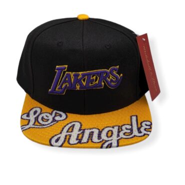 Mitchell & Ness Los Angeles Lakers Snapshot Hardwood Classics Adjustable Snapback Hat Cap