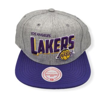 Mitchell & Ness Los Angeles Lakers Tip Off Wave Adjustable Snapback Hat Cap