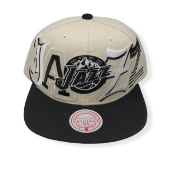 Mitchell & Ness Utah Jazz Hype Type Hardwood Classics Adjustable Snapback Hat Cap
