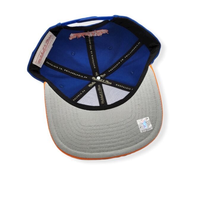 Mitchell & Ness New York Knicks Core Basic Blue/Orange Adjustable Snapback Hat Cap