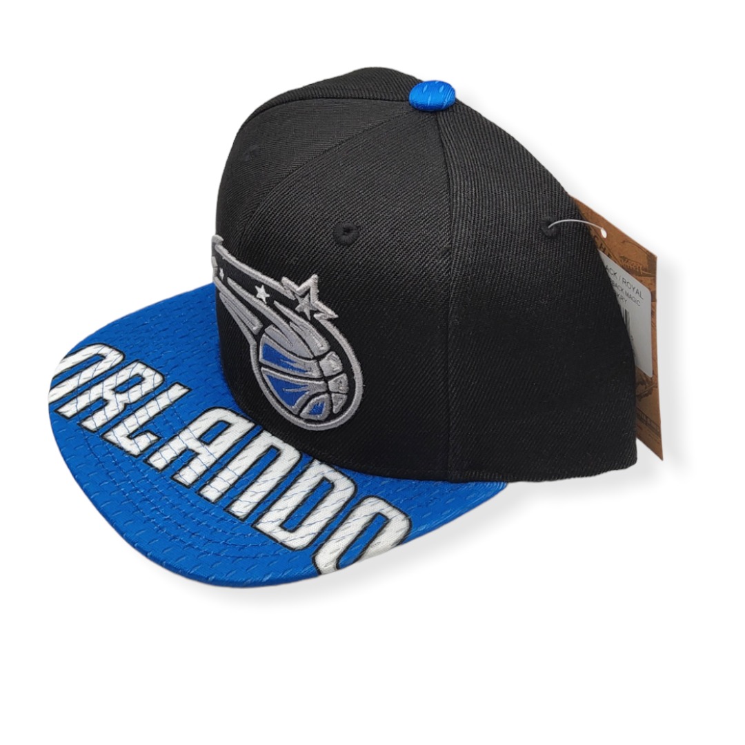 Mitchell & Ness Orlando Magic Snapshot Black/Royal Adjustable Snapback Hat Cap