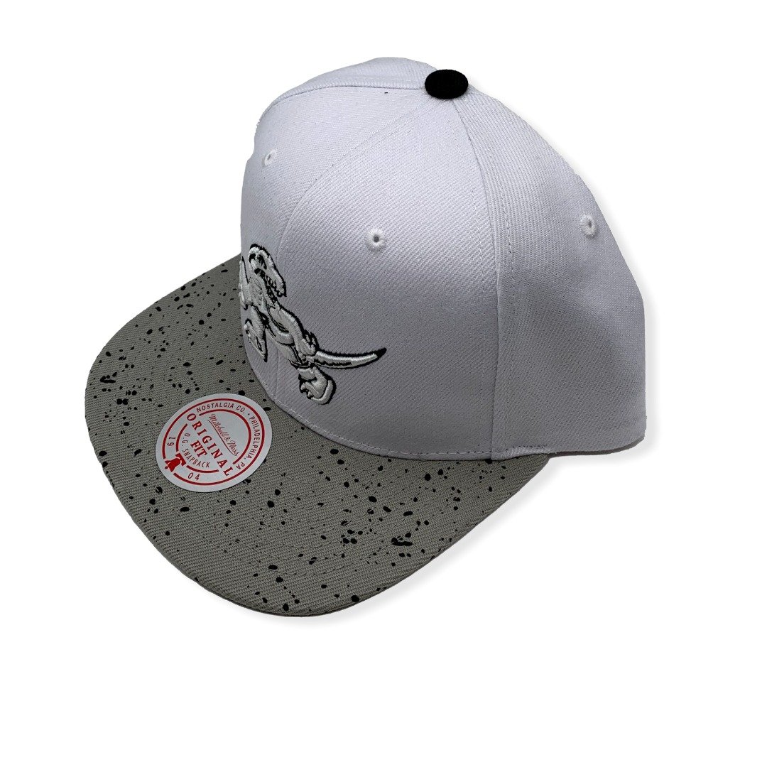 Mitchell & Ness Toronto Raptors Cement Top Hardwood Classics Adjustable Snapback Hat Cap