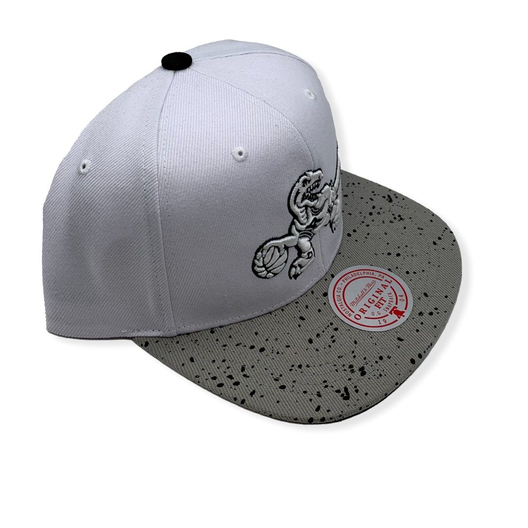 Mitchell & Ness Toronto Raptors Cement Top Hardwood Classics Adjustable Snapback Hat Cap