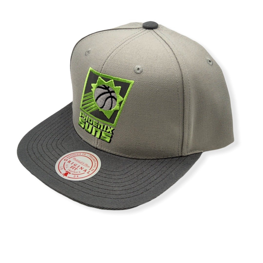 Mitchell & Ness Phoenix Suns Green Bean Hardwood Classics Grey Adjustable Snapback Hat Cap