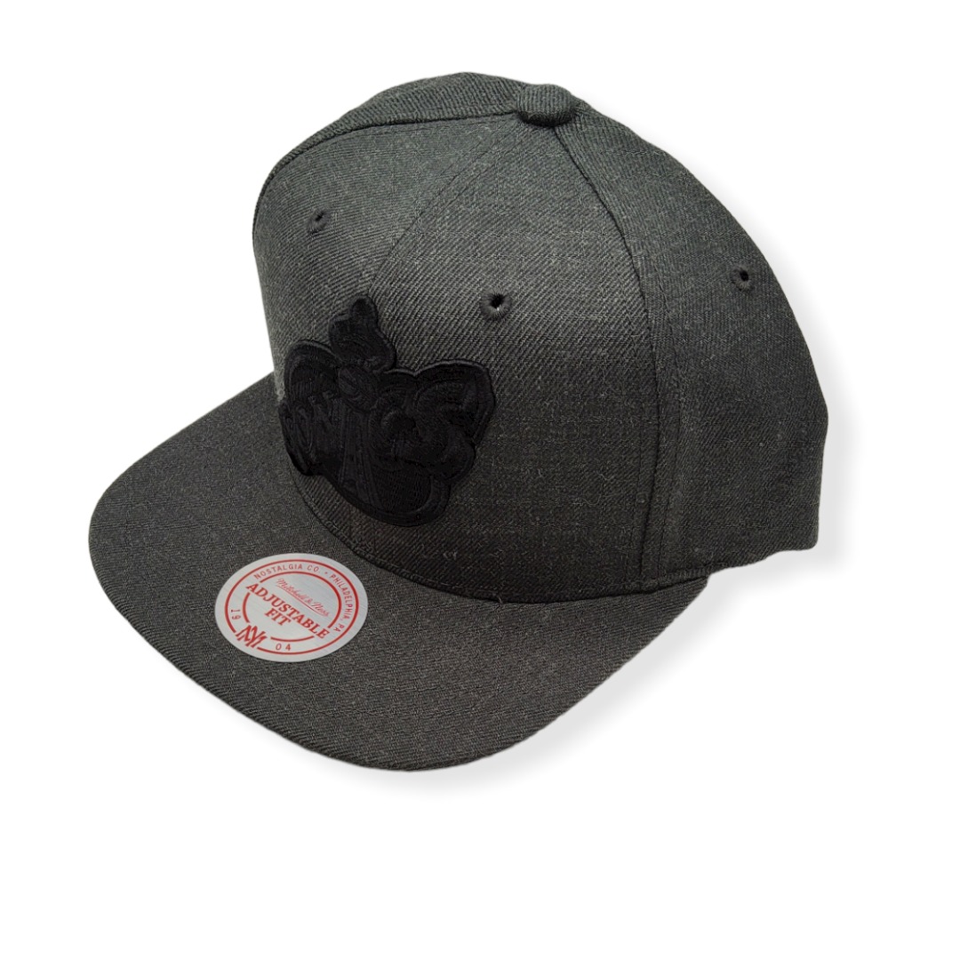 Mitchell & Ness Seattle Supersonics Dark Heather Hardwood Classics Adjustable Snapback Hat Cap