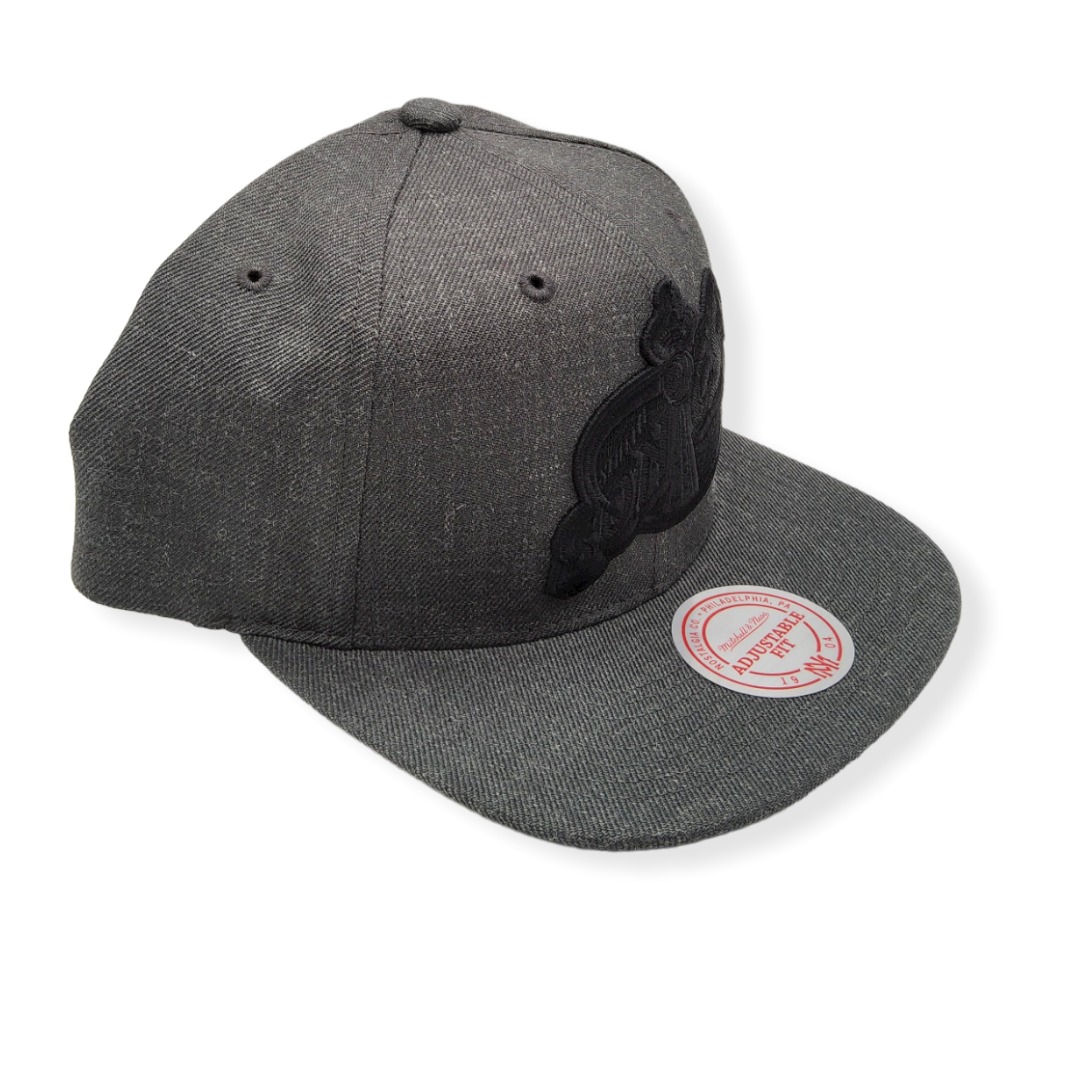 Mitchell & Ness Seattle Supersonics Dark Heather Hardwood Classics Adjustable Snapback Hat Cap