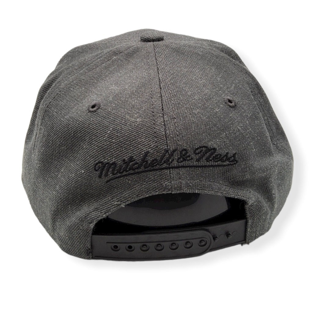 Mitchell & Ness Seattle Supersonics Dark Heather Hardwood Classics Adjustable Snapback Hat Cap