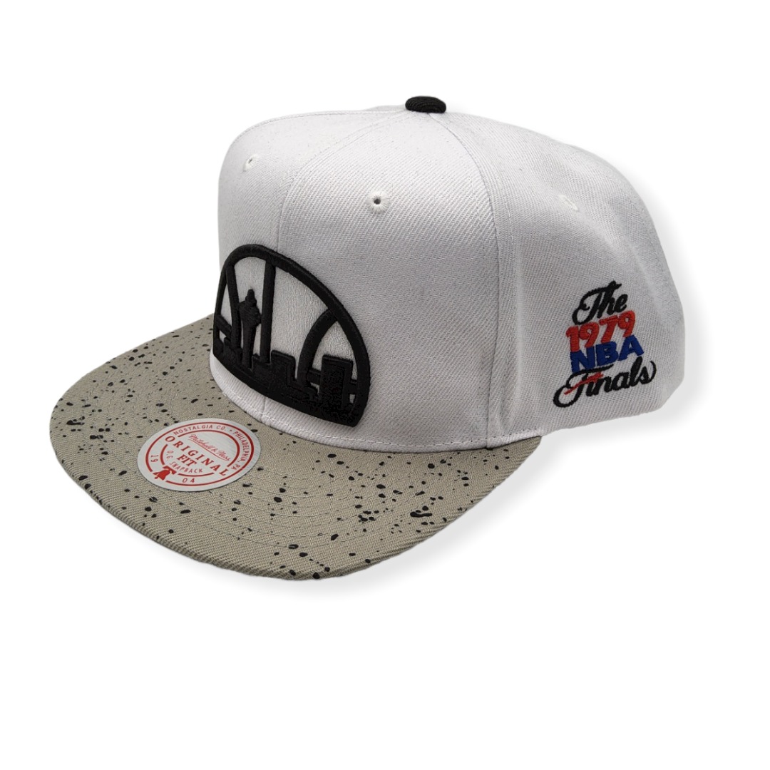 Mitchell & Ness Seattle Supersonics Cement Top Hardwood Classics Adjustable Snapback Hat Cap