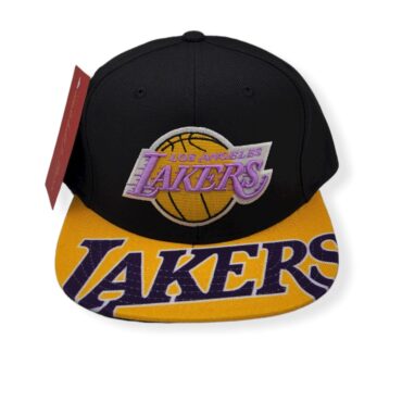 Mitchell & Ness Los Angeles Lakers Swingman Pop Hardwood Classics Adjustable Snapback Hat Cap