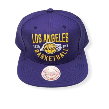 Mitchell & Ness Los Angeles Lakers Tip Off Adjustable Snapback Hat Cap