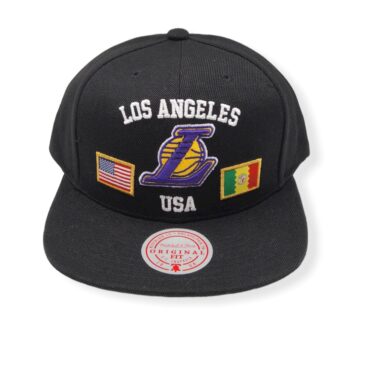 Mitchell & Ness Los Angeles Lakers USA City Pride Adjustable Snapback Hat Cap