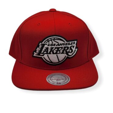 Mitchell & Ness Los Angeles Lakers Red Era Adjustable Snapback Hat Cap