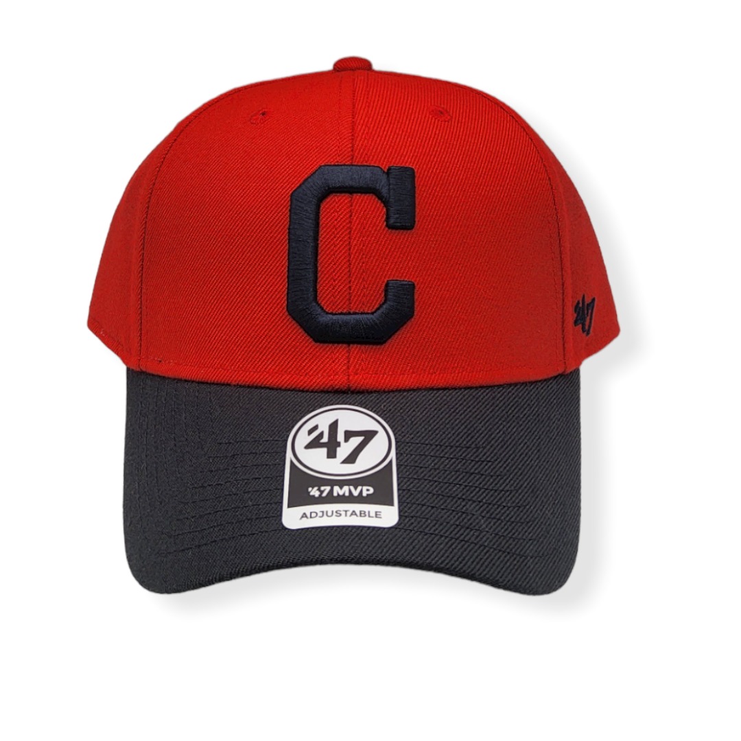 '47 Cleveland Indians MVP 2 Tone Red/Navy Adjustable Strap Hat Cap