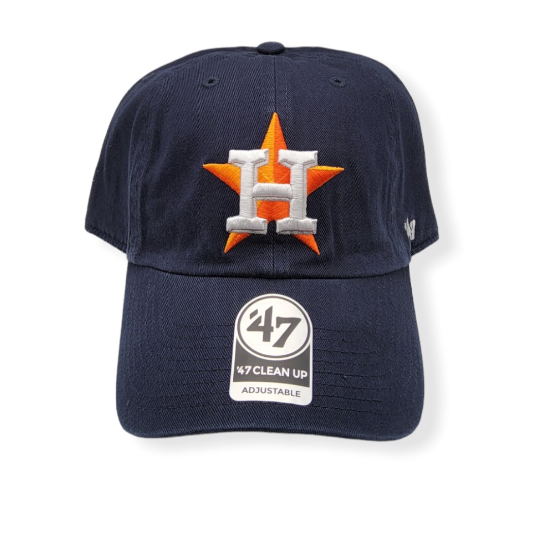 '47 Houston Astros Clean Up Home Navy Adjustable Strap Hat Cap