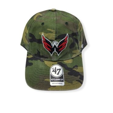 '47 Washington Capitals Clean Up Camo Adjustable Strap Hat Cap