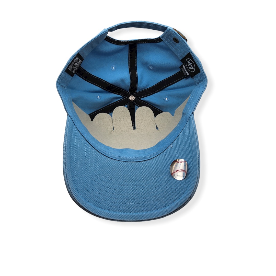 '47 Chicago Cubs Clean Up Cooperstown Light Blue Baby Bear Logo Adjustable Strap Hat Cap