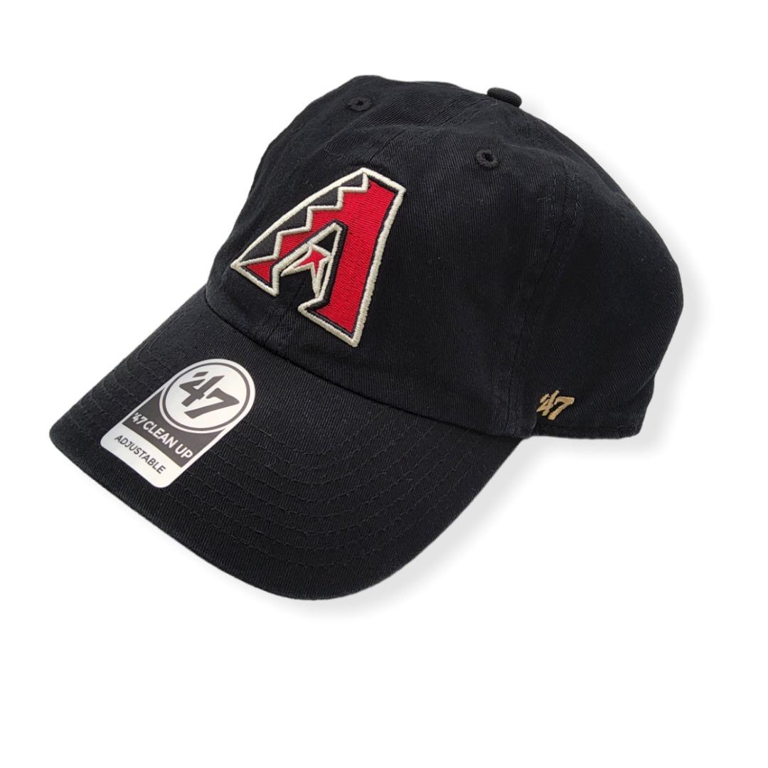 '47 Arizona Diamondbacks Clean Up Black Adjustable Strap Hat Cap