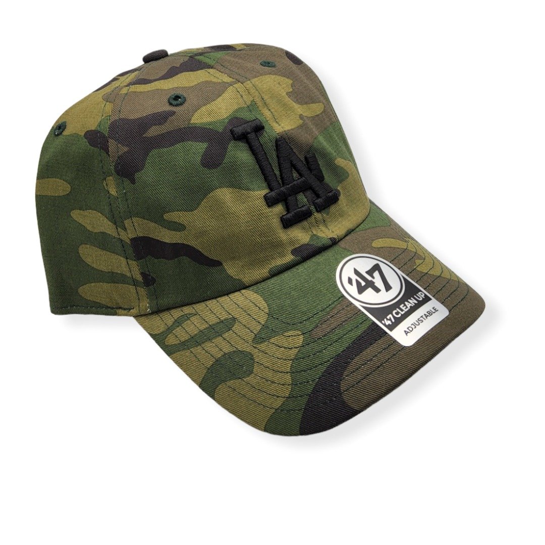 '47 Los Angeles Dodgers Clean Up Camo Unwashed Adjustable Strap Hat Cap