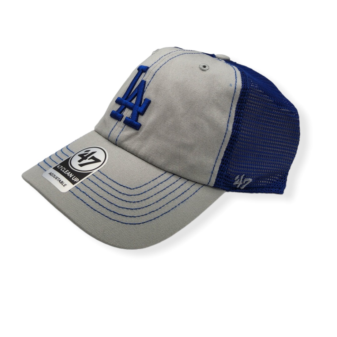 '47 Los Angeles Dodgers Clean Up Trawler Gray/Royal Adjustable Snapback Hat Cap
