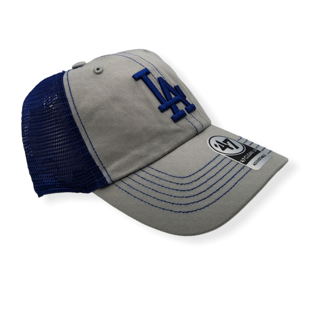 '47 Los Angeles Dodgers Clean Up Trawler Gray/Royal Adjustable Snapback Hat Cap