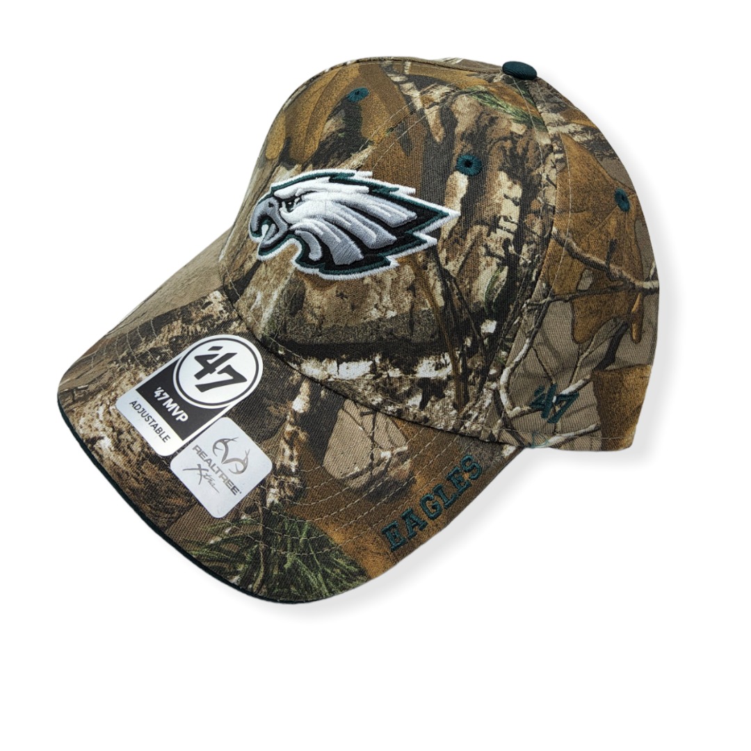 '47 Philadelphia Eagles MVP Realtree Camo Adjustable Strap Hat Cap