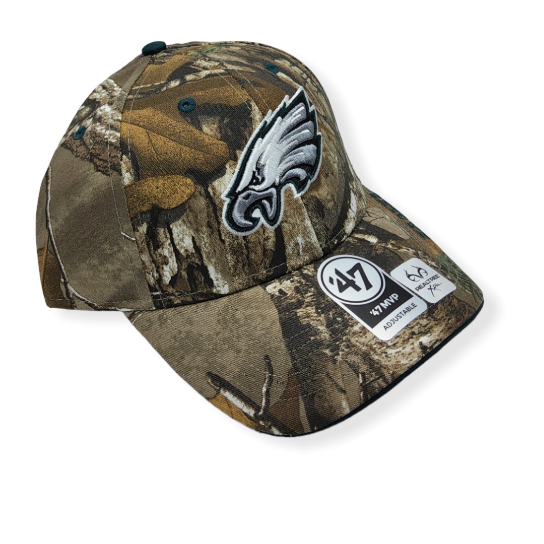 '47 Philadelphia Eagles MVP Realtree Camo Adjustable Strap Hat Cap