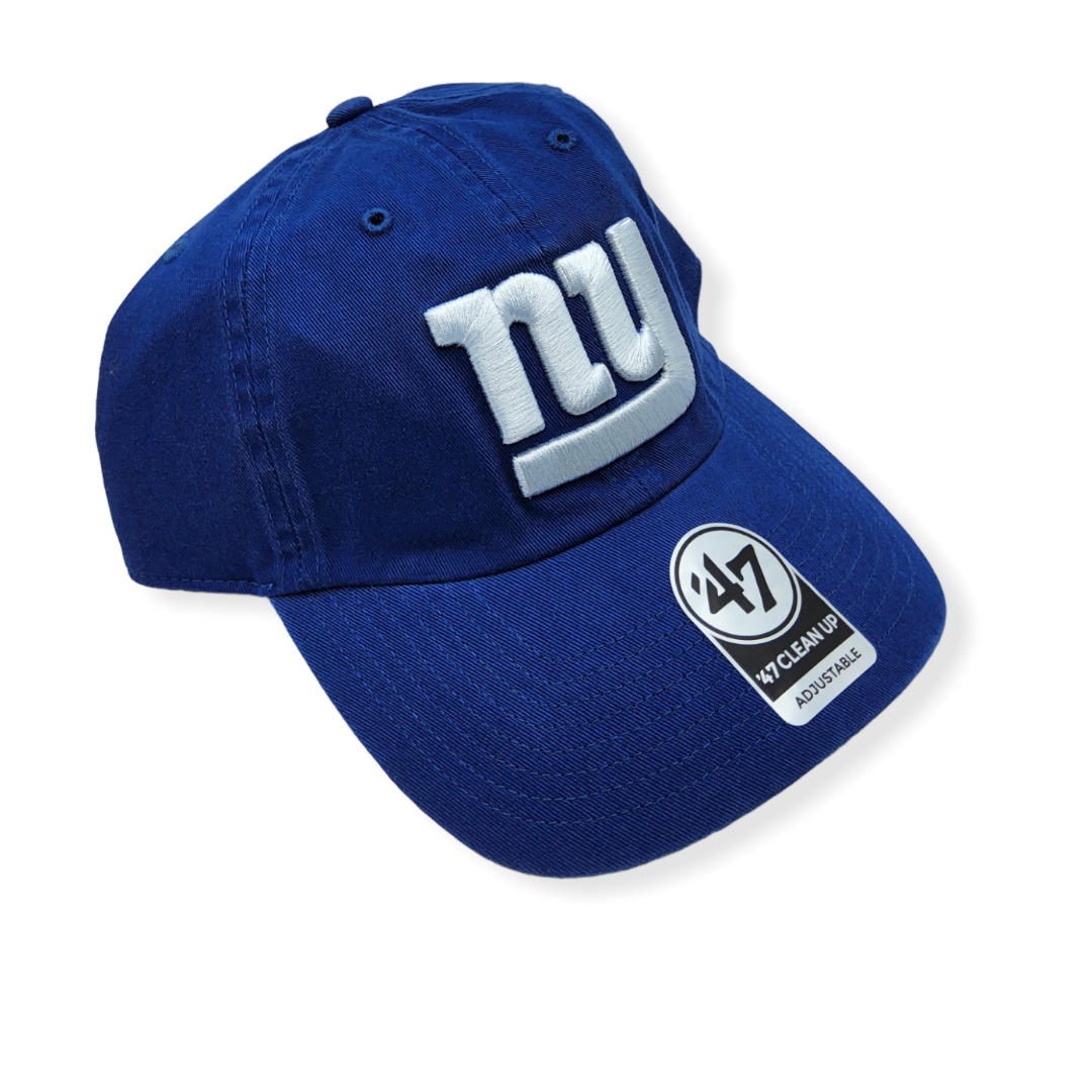 '47 New York Giants Clean Up Blue Adjustable Strap Hat Cap