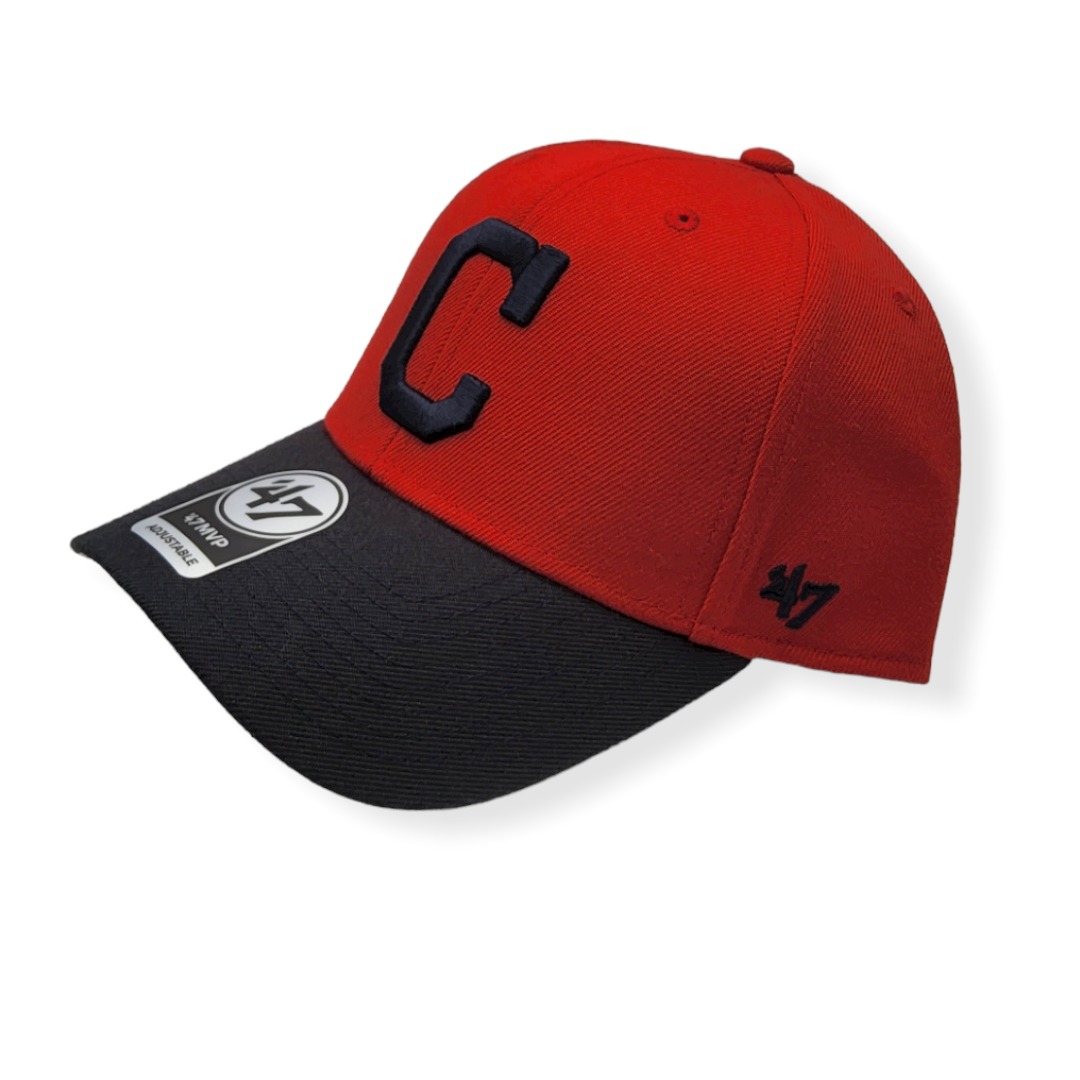 '47 Cleveland Indians MVP 2 Tone Red/Navy Adjustable Strap Hat Cap