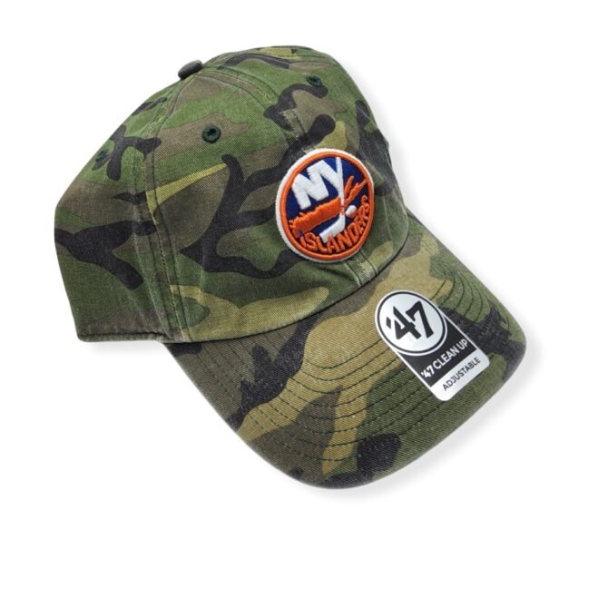 '47 New York Islanders Clean Up Camo Adjustable Strap Hat Cap