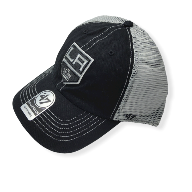 '47 Los Angeles Kings Clean Up Trawler Black Adjustable Snapback Hat Cap