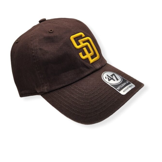 '47 San Diego Padres Clean Up Brown Adjustable Strap Hat Cap
