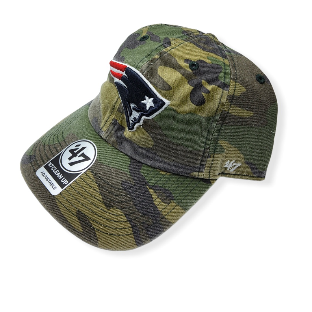'47 New England Patriots Clean Up Camo Adjustable Strap Hat Cap