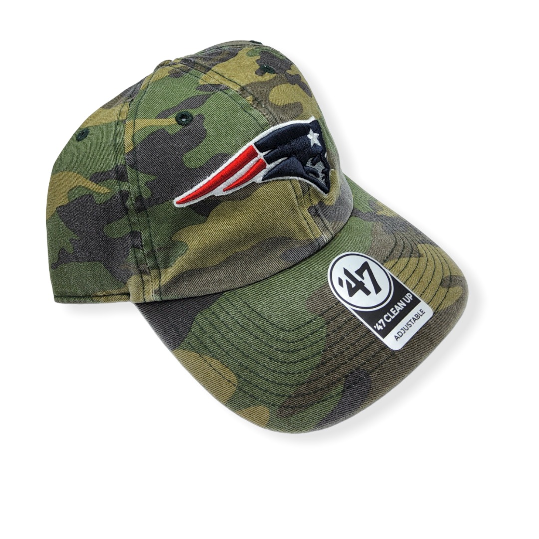'47 New England Patriots Clean Up Camo Adjustable Strap Hat Cap
