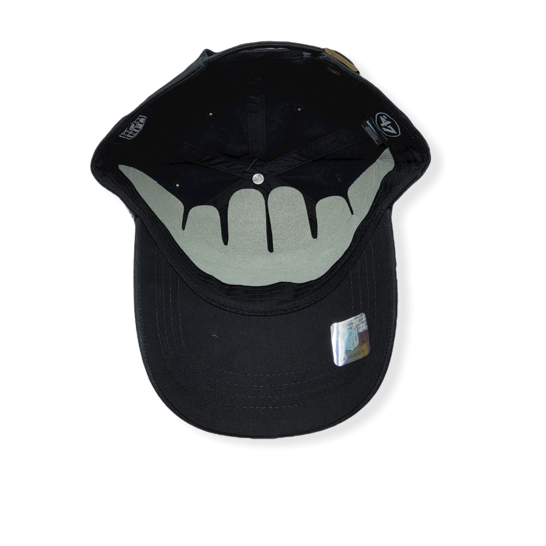 '47 Las Vegas Raiders Clean Up Women's Miata Black Adjustable Strap Hat Cap
