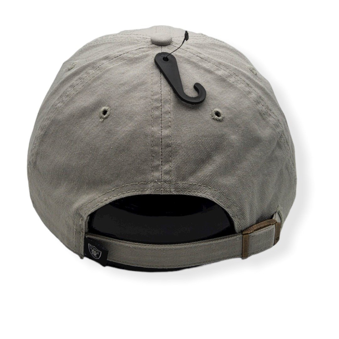 '47 Las Vegas Raiders Clean Up Gray Adjustable Strap Hat Cap