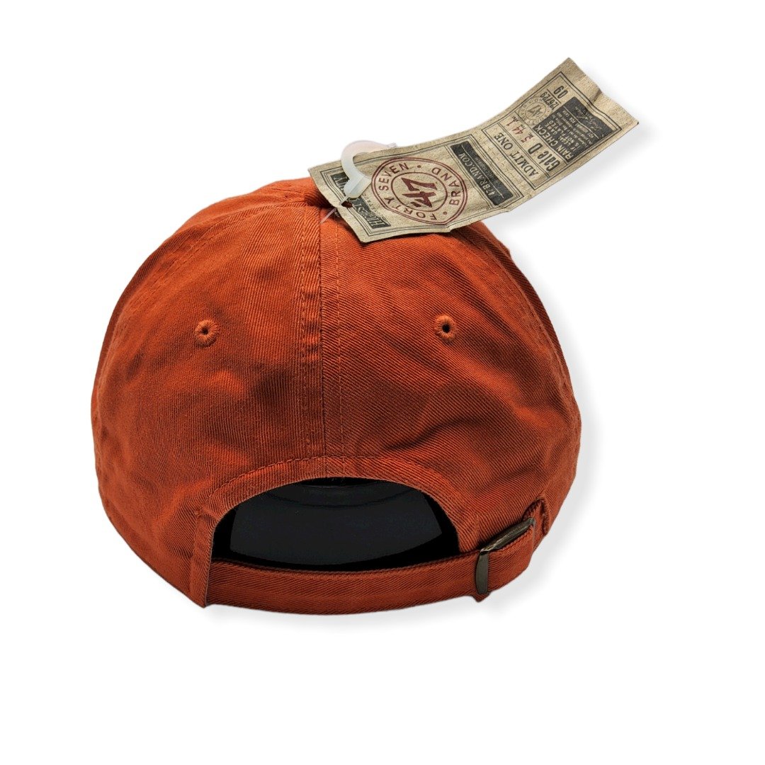 '47 Clemson Tigers Clean Up Orange Adjustable Strap Hat Cap