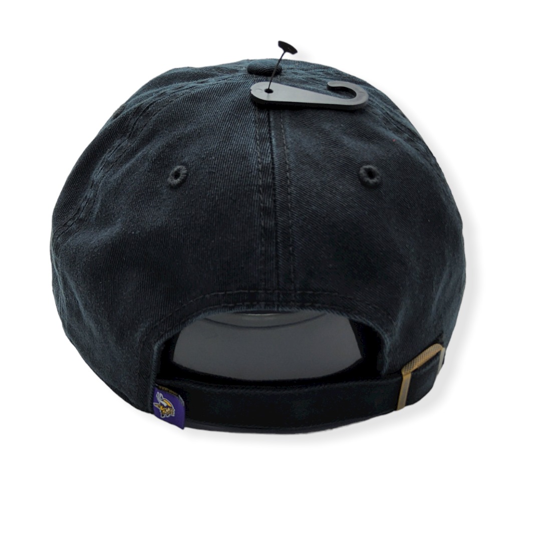 '47 Minnesota Vikings Clean Up Black Adjustable Strap Hat Cap