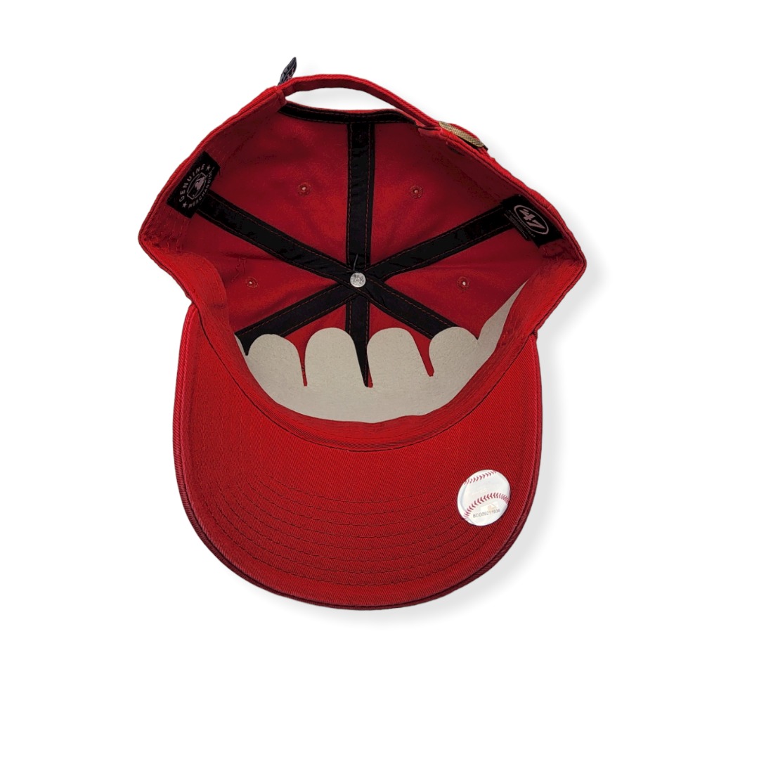 '47 New York Yankees Clean Up Red Adjustable Strap Hat Cap