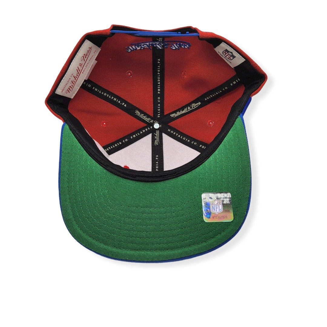 Mitchell & Ness Buffalo Bills Sharktooth Adjustable Snapback Hat Cap